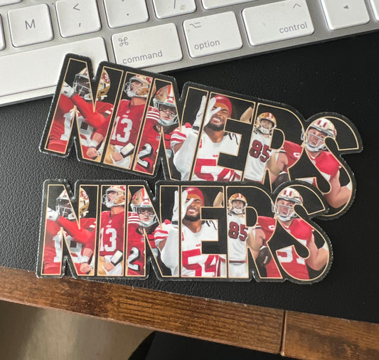 49ers Team Collage Sticker