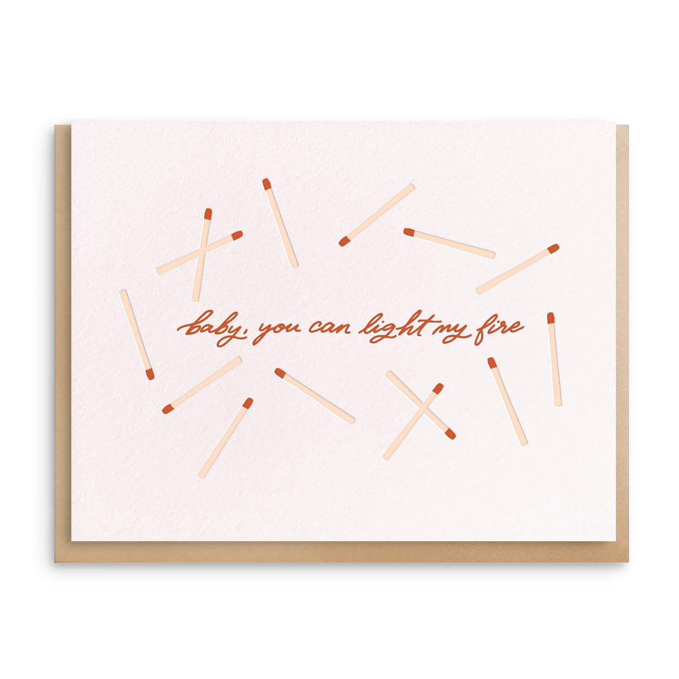 Dahlia Press - Matches - Letterpress Valentine Greeting