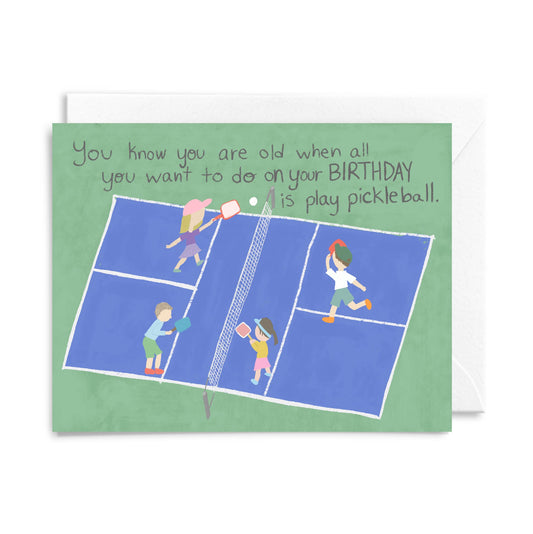 Courtney Beyer - Pickleball Birthday Greeting Card