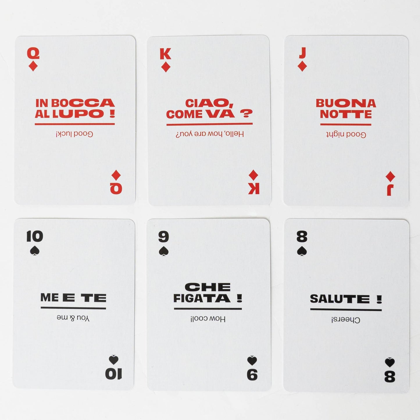 Lingo Playing Cards - Italian Travel Playing Cards