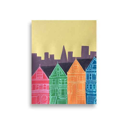 Bridget Watson Payne - Painted Ladies Postcard