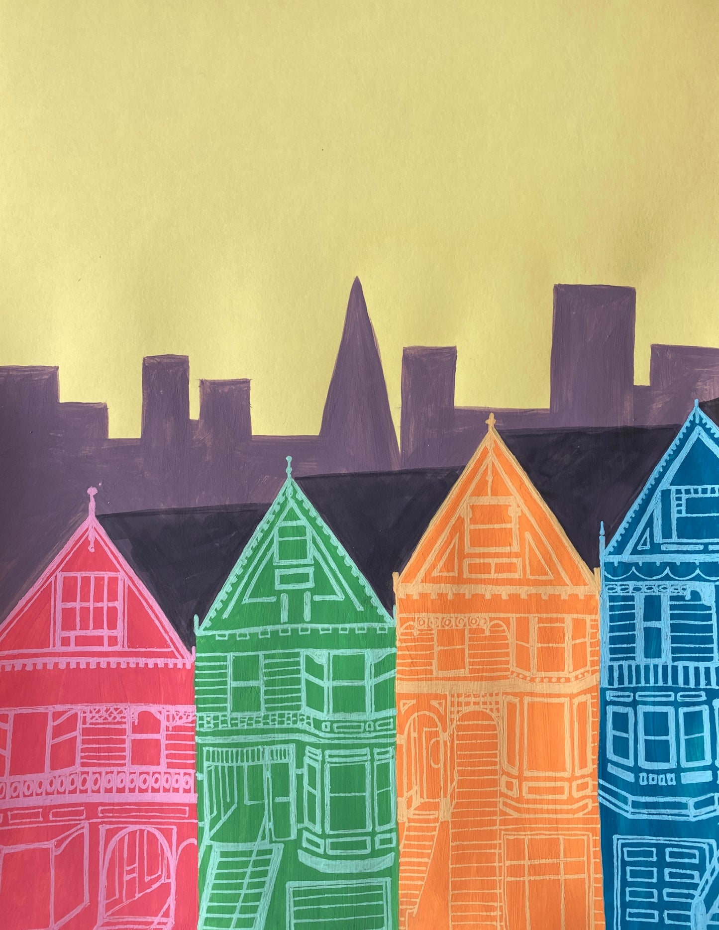 Bridget Watson Payne - Painted Ladies Postcard