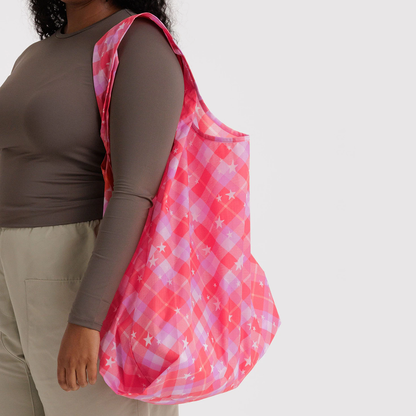 Baggu - Big Baggu - Pink Star Plaid